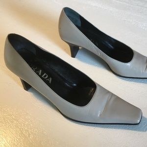 Prada Classic & Sexy Gray Pumps Worn Once